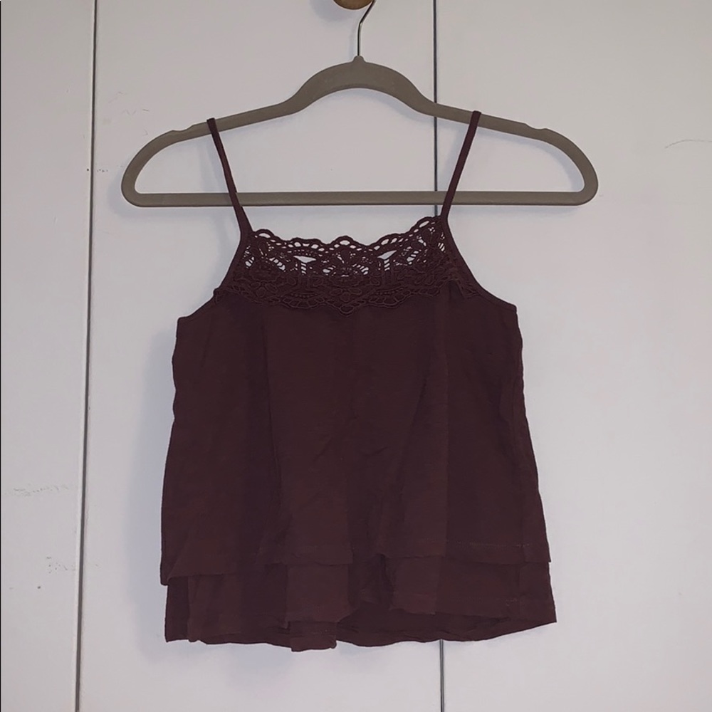 Cute flowy cropped tank top